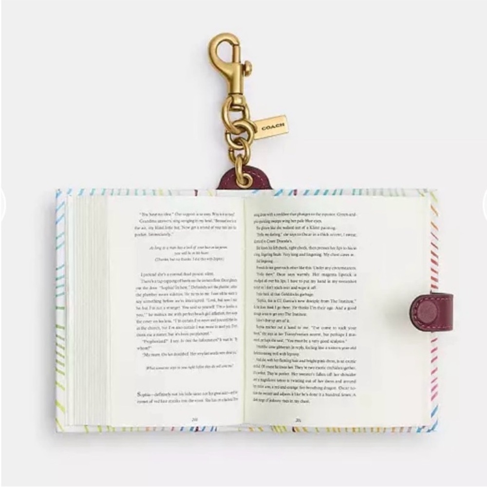 Coach Give You The Sun By Jandy Nelson Book Bag Charm - Picture 3 of 4